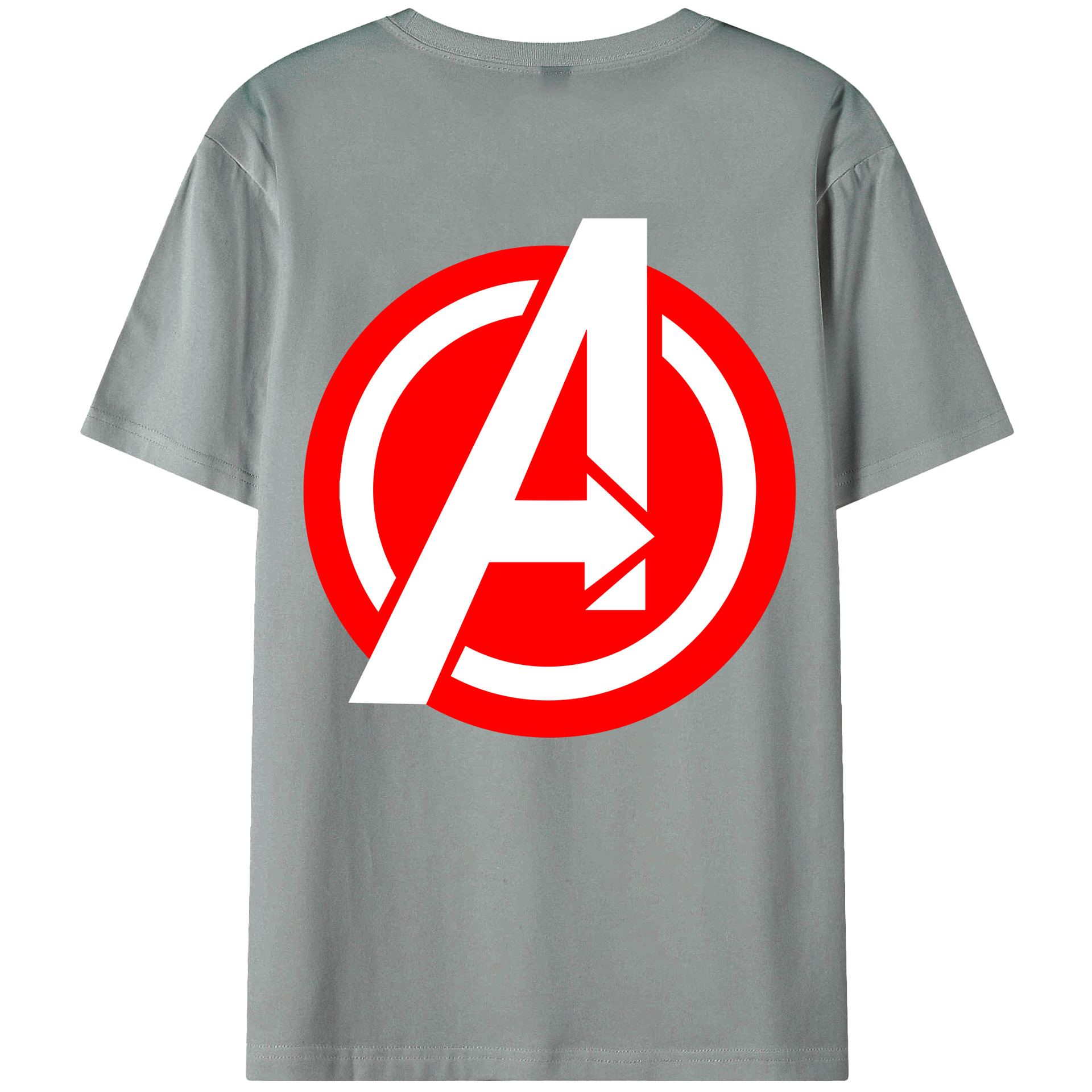（画像用） アベンジャーズ The Avengers 綿100％ メンズ半袖Tシャツ（バックプリント） 通気性